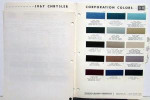 1967 RM Color Paint Chips Chrysler Dodge Imperial Plymouth Original