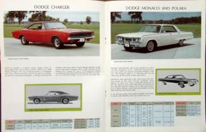 1968 Chrysler Lease Vehicles Sales Brochure Plymouth Dodge Imperial Dodge Trucks