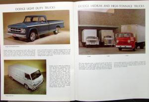 1968 Chrysler Lease Vehicles Sales Brochure Plymouth Dodge Imperial Dodge Trucks