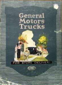 1919 1920 GMC Delivery Truck Sales Brochure Catalog Model K 16 Original