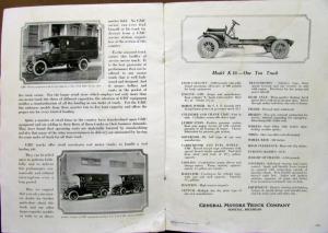 1919 1920 GMC Delivery Truck Sales Brochure Catalog Model K 16 Original