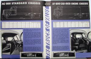 1939 GMC Truck Series 800 Models AC & AF 7 Ton Sales Brochure Folder Form A 315