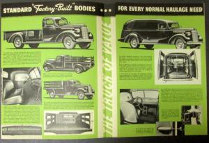 1939 1940 GMC Truck Model AC 150 3 Quarter Ton Range Green Sales Brochure Folder