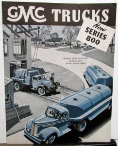 1947 1948 GMC Truck Series 800 & 850 Models Sales Brochure Original Dtd 4 47