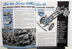 1947 1948 GMC Truck Series 800 & 850 Models Sales Brochure Original Dtd 4 47