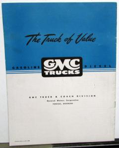 1947 1948 GMC Truck Series 800 & 850 Models Sales Brochure Original Dtd 4 47