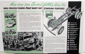 1947 GMC Truck Series 600 & 700 Models Sales Brochure Original Printed 4 47