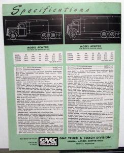 1947 GMC Truck Series 600 & 700 Models Sales Brochure Original Printed 4 47