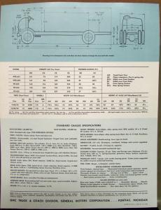 1951 1952 GMC Gas Series HFR & HF 620 COE Truck Tractor Brochure Data Sheet