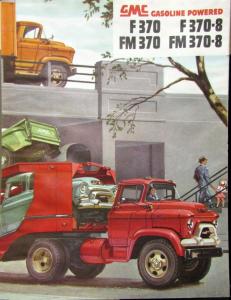 1955 GMC Gas Truck F 370 & FM 370 & F 370 8 & FM 370 8 Sales Brochure Folder