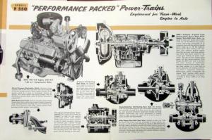 1957 GMC Truck F 550 Series Original Color Sales Brochure Folder