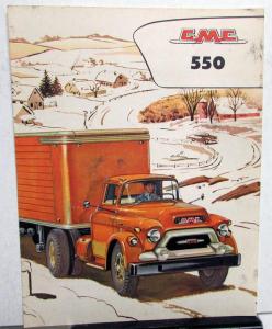 1957 GMC 550 Truck Series Color Sales Brochure Folder Original