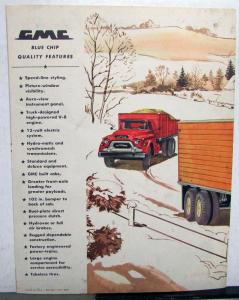 1957 GMC 550 Truck Series Color Sales Brochure Folder Original