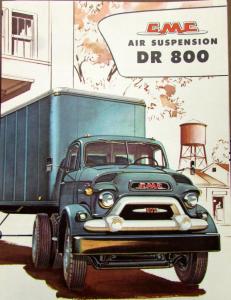 1957 GMC Truck Air Suspension DR 800 Series Orig Color Sales Brochure Folder