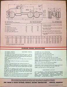 1958 GMC 950 DW Truck Series Data Sheet Sales Brochure Original