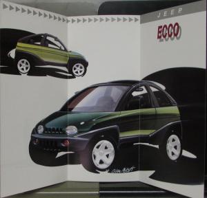 1993 Jeep Ecco Concept Car Original Color Sales Brochure Folder